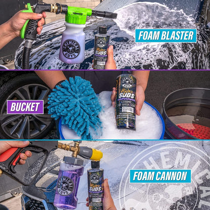 Chemical Guys HydroSuds Ceramic, Shine High Foaming Car Wash Soap - Foam Cannon Soap, Works with Foam Guns or Bucket Washes for Cars, Trucks, Motorcycles, RVs, and More, Berry Scent - 16 oz