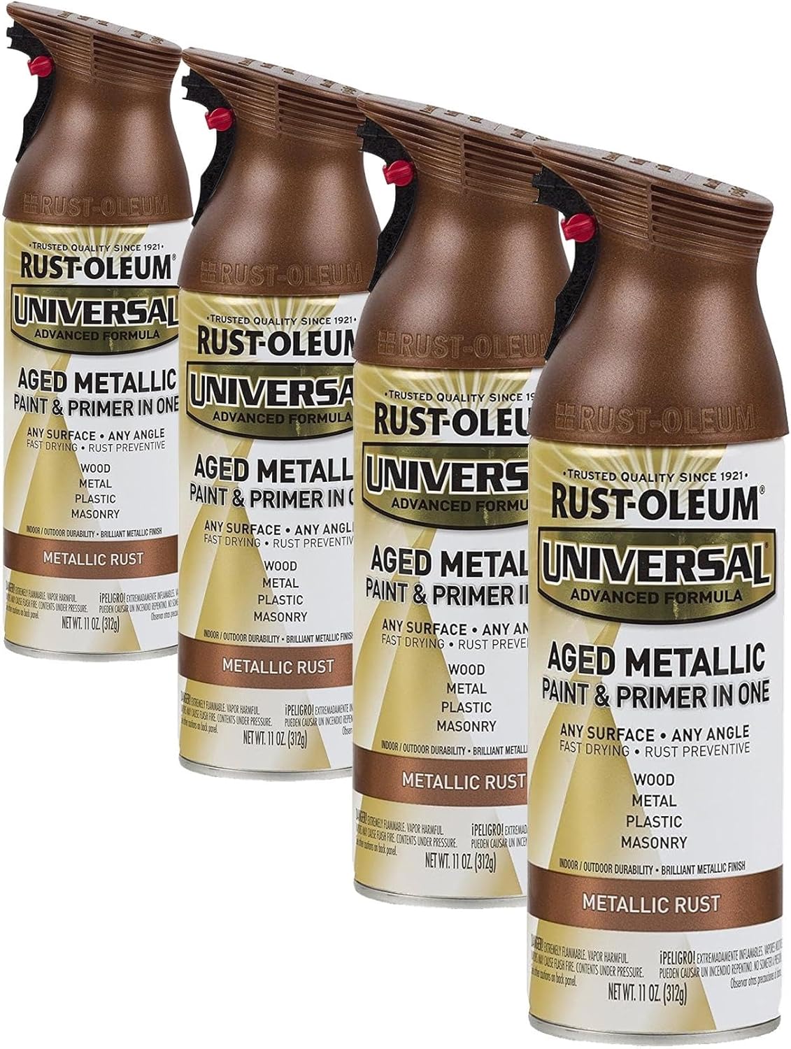 Rust-Oleum 302151 Universal All Surface Clear Topcoat Spray, 11 oz, Dead Flat Clear - Colors B
