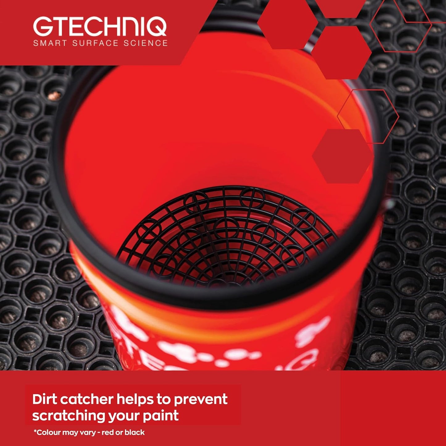 Gtechniq Bucket with Lid 20L | Includes Dirt Trap and Gamma Seal Lid, for Cleaning Car