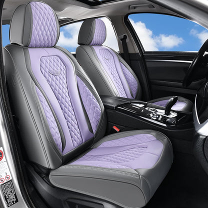Coverado Seat Covers, Car Seat Covers Full Set, Black Car Seat Cover, Car Seat Covers Front Seats Back Seat Cover, Waterproof Car Seat Cushion, Leather Seat Covers Seat Protector Fit for Most Cars