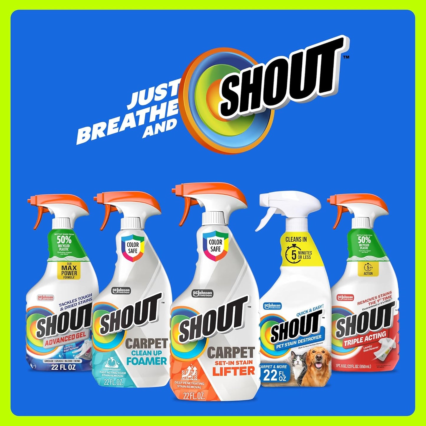 Shout Carpet Set-In Stain Lifter Spray, Rug & Carpet Cleaner, Color Safe and Fast Acting Spot & Stain Remover, 22 oz Trigger Spray