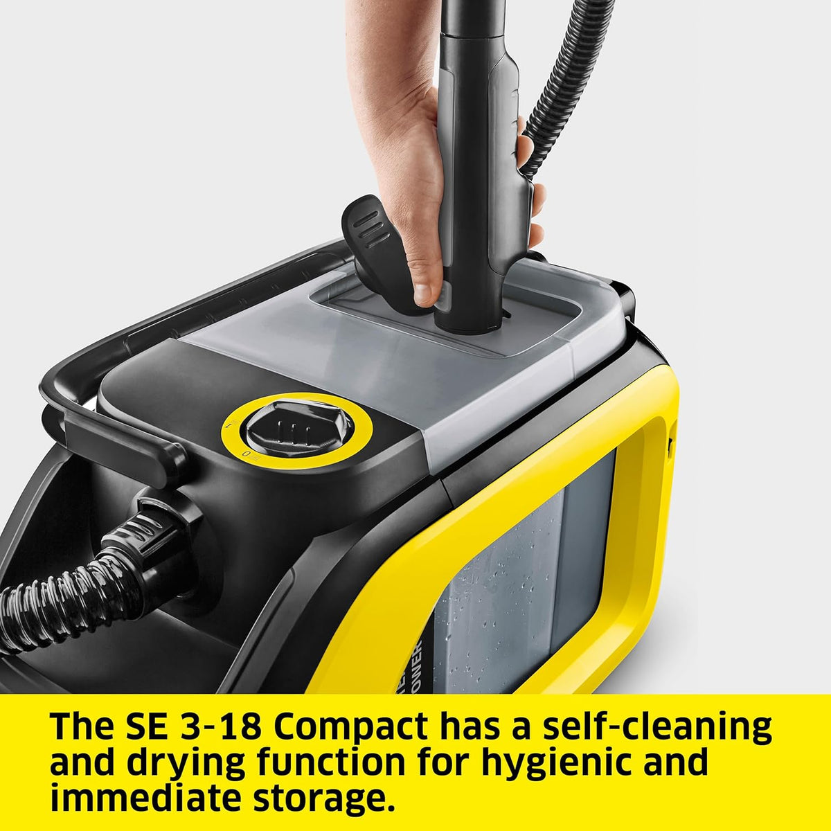 Kärcher Puzzi 10/1 Commercial Carpet Extractor 12.5 PSI - Spot Cleaner, Stain Remover, Area Rugs, Car and Auto Detailing, Carpet and Upholstery Cleaner - Onboard Accessory Storage - 4.9 Gallon