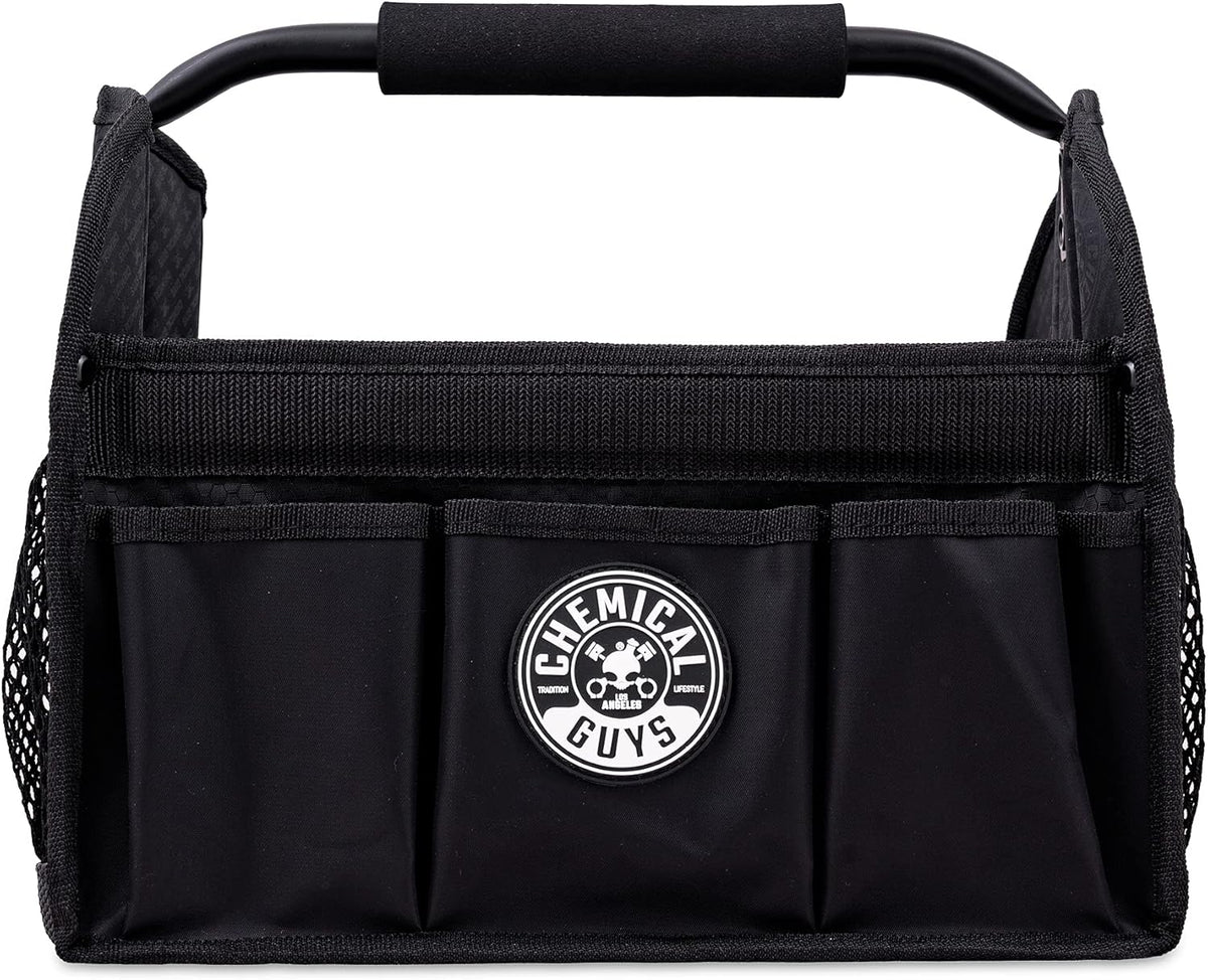 Chemical Guys Quick Load Collapsible Detailing Car Caddy Organizer & Storage – Portable Wash and Garage Organizer for Supplies, Tools and Accessories – Durable Black Design for Cars, Trucks & Home