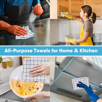 AIDEA Microfiber Cleaning Cloth Roll, Grey 75PK, Reusable Paper Towels Tear Away Cloth, Microfiber Towels for Cars, Wash Cloths, Lint Free Rags for House, Kitchen,Window,Cleaning Supplies 11.5"×11.5"