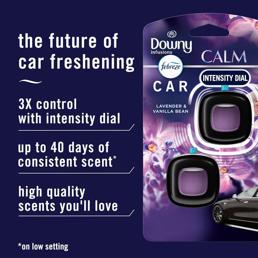 Febreze Car Mountain Scent Air Freshener Vent Clip, .07 oz, 2 Count