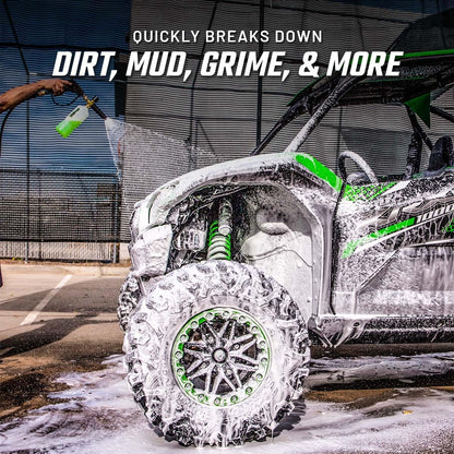 Slick Products Total Off-Road Wash Super Concentrate – Thick Foaming Car Wash Soap with Hybrid-Ceramic Formula for Dirt Bikes ATV UTV Trucks Jeeps and More – Foam Cannon Ready – 128 oz