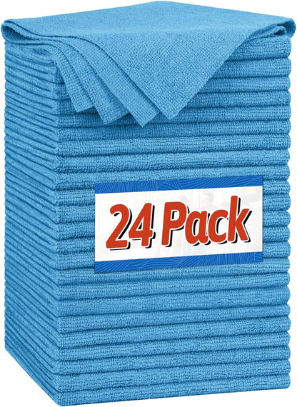 FIXSMITH Shop Towels, Pack of 200, Grey Microfiber Cleaning Cloth Bulk, Microfiber Towels for Cars, All-Purpose Absorbent Cleaning Rags, Dust Cloth for Automotive, Mechanic, Garage, 11.5 x 11.5 inch