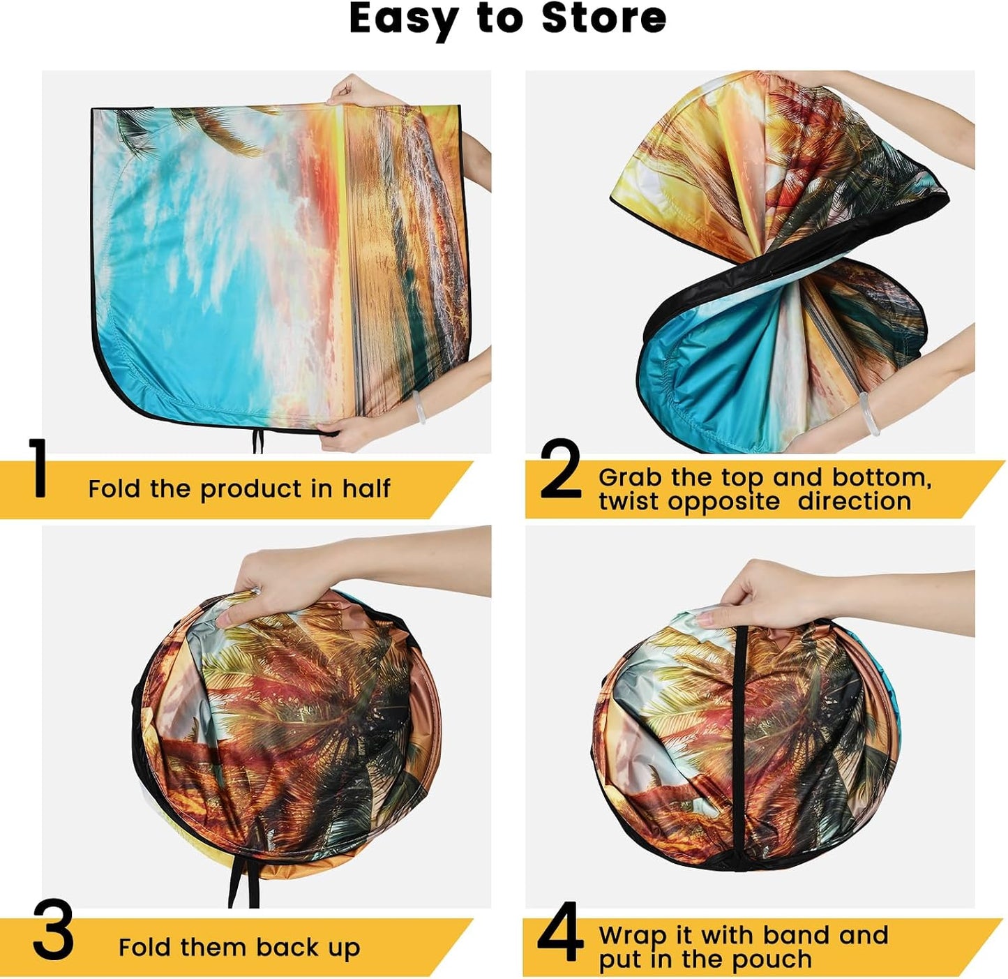 Iridescent Sun Shade for Car Windshield, Foldable Universal Car Windshield Upgrade Sunshade Enhanced UV Rays Reflective Sun Visor Shade Keeps Vehicle Cool