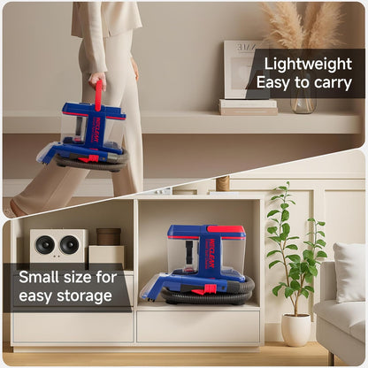WECLEAN C5 Portable Carpet Cleaner Upholstery Deep Cleaner, Deep Cleaning for Carpet,Car Couch, with Deep Cleaning Solution,Blackpink