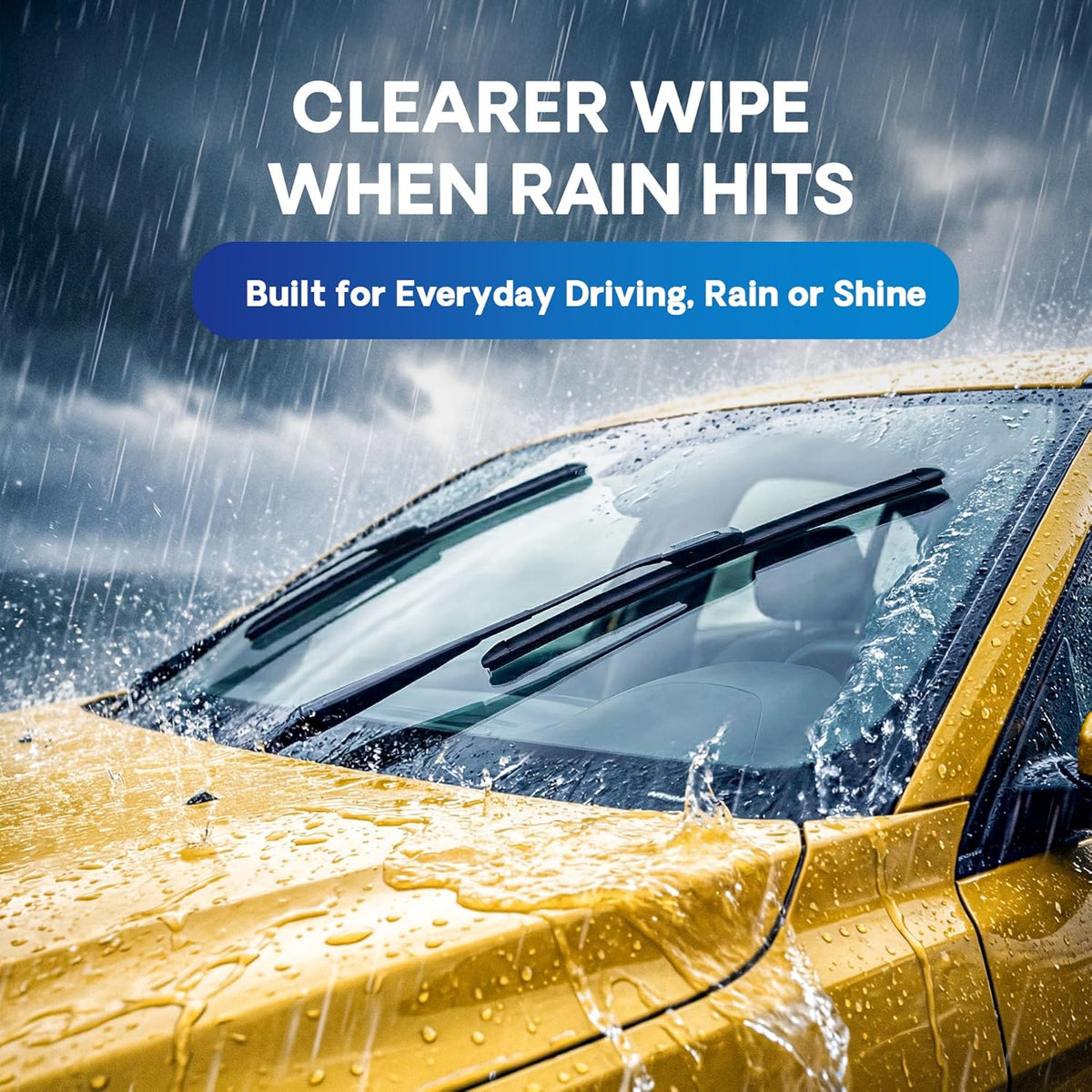 5 PLUS 22 Inch Windshield Wiper Blades 2 Pack(Pack Of 2), All-Season Performance Automotive Replacement Windshield Wiper Blades for My Car