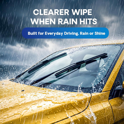 5 PLUS 22 Inch Windshield Wiper Blades 2 Pack(Pack Of 2), All-Season Performance Automotive Replacement Windshield Wiper Blades for My Car