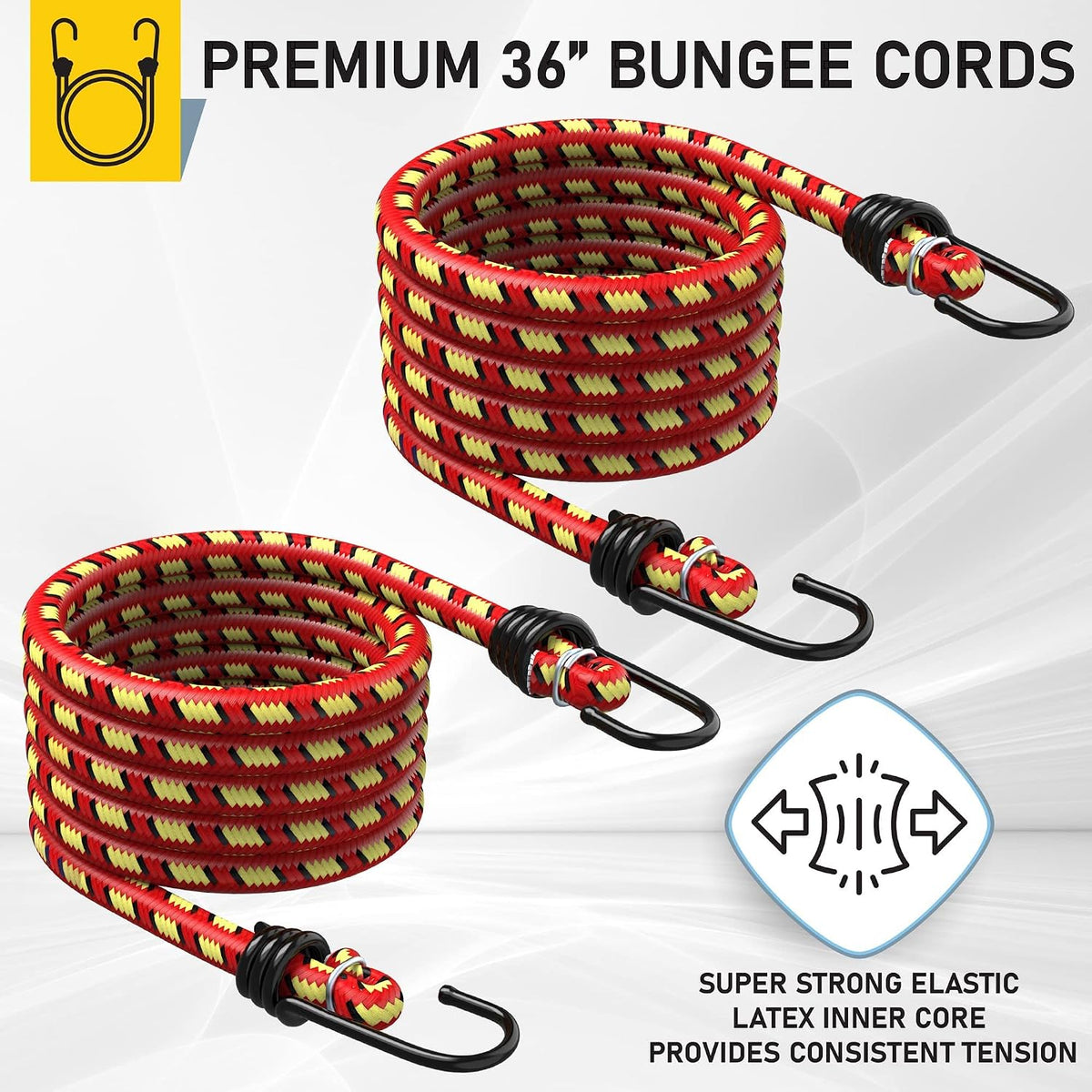 AUGO Ratchet Straps Heavy Duty 4 Pack -15 FT - 2200 LB Break Strength – with Safety Lock S Hooks - Cargo Straps for Moving, Appliances, Motorcycle – Soft Loop Tie Down Straps