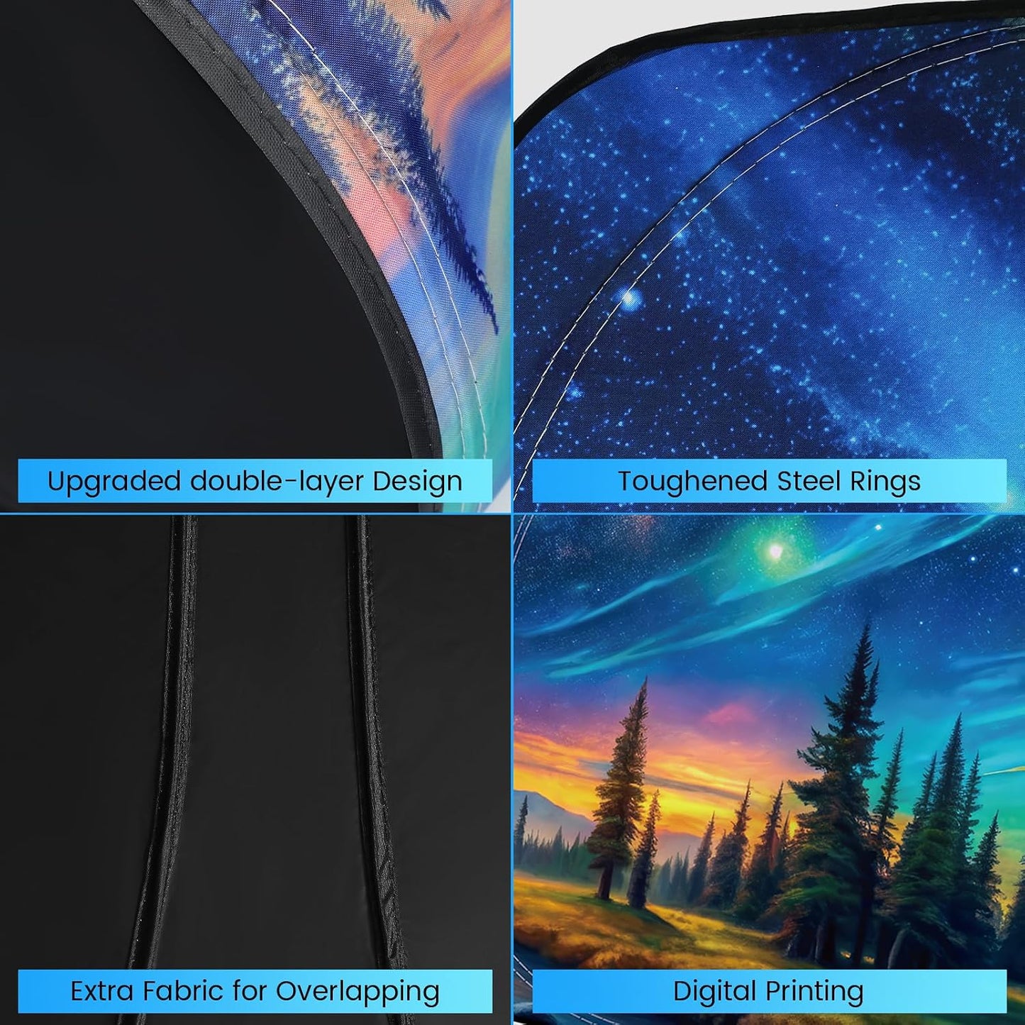 Windshield Sun Shade - Windshield Sun Shade Foldable Offers Ultimate Protection for Car Interior UV Protection Car