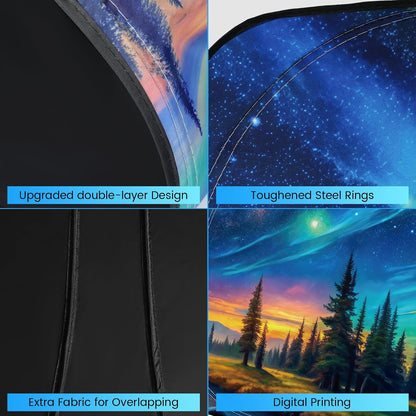 Windshield Sun Shade - Windshield Sun Shade Foldable Offers Ultimate Protection for Car Interior UV Protection Car