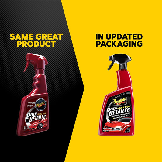 Meguiar's Quik Detailer, Mist & Wipe Car Detailing Spray, Clear Light Contaminants and Boost Shine with a Quick Detailer Spray that Keeps Paint and Wax Looking Like New, 32 oz