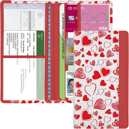 Car Registration and Insurance Holder, with Magnetic Closure for License, Cards and Documents, All Vehicle Needs and Car Accessories (Leopard-Black)