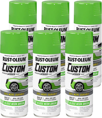 Rust-Oleum 323383 Automotive Custom Lacquer Spray Paint, 11 oz, Gloss Clear