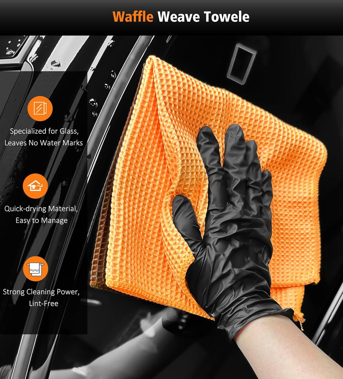 YeewayVeh 'Agile Giant' Car Drying Towel, 28x36 Inch Quick Car Wash Drying Towels, 1400 GSM Super Absorbent, Double Sided Microfiber Towels for Cars Effortless & Scratch-Free Detailing, Green