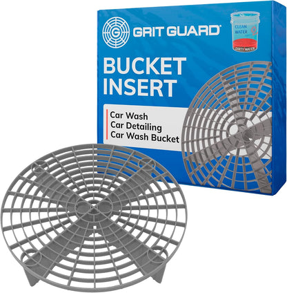 Grit Guard The Original Black Bucket Insert - 10" Diameter Car Wash Bucket for Car Washing, Detailing Compatible with 3.5, 4, 5 and 6 Gallon Buckets - Made in the USA