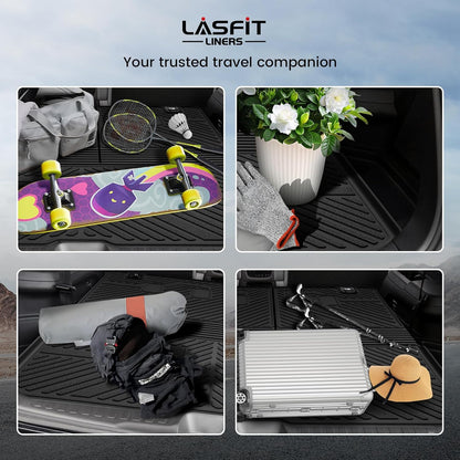 LASFIT Cargo Liner for Honda CR-V 2026 2025 2024 2023 (Gasoline & Hybrid & e:FCEV) All Weather TPE Car Trunk Mat (Upper Position), Cargo Only Black