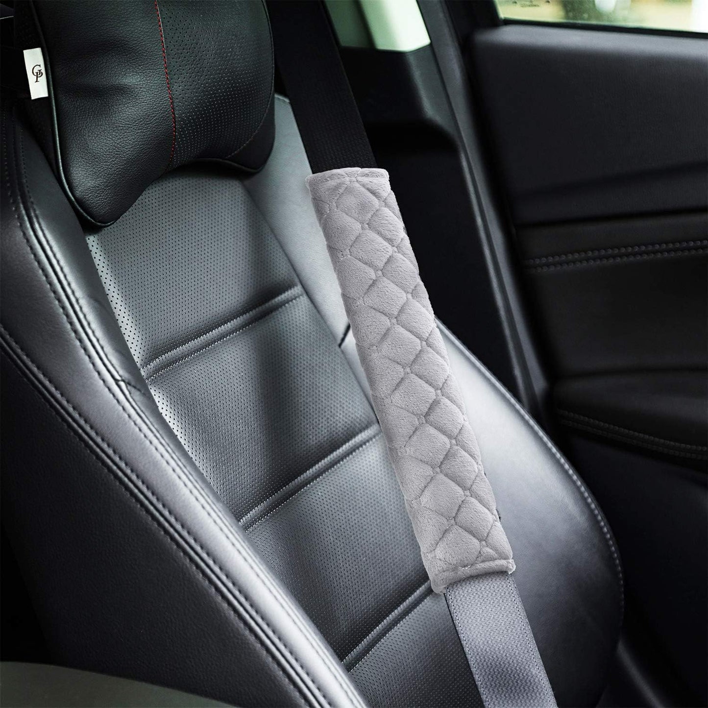 Tatuo 4 Pack Seat Belt Cover Extra Long Seat Belt Pads for Car Soft Comfort Shoulder Strap Covers Harness Pads Helps Protect Your Neck and Shoulder(10.6 Inch,Black)
