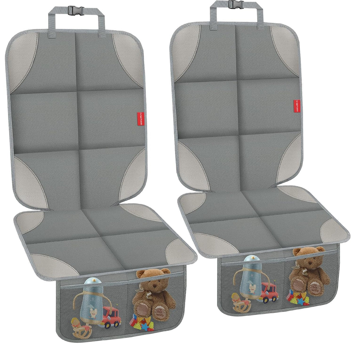 Car Seat Protector for Child Car Seat, 600D Fabric Safe Car Seat Cover with Upgraded Non-Slip Backing, Waterproof Seat Protector Under Baby Car Seat with Thick Padding for Car Back Front Seat