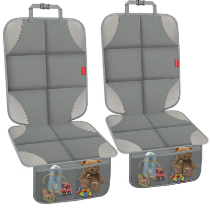 Car Seat Protector for Child Car Seat, 600D Fabric Safe Car Seat Cover with Upgraded Non-Slip Backing, Waterproof Seat Protector Under Baby Car Seat with Thick Padding for Car Back Front Seat