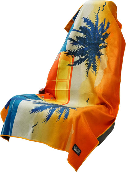 Sprints Athletic Running Towel, Full-Sized, Car Seat Cover - Performance Microfiber (Garden of Races Past)