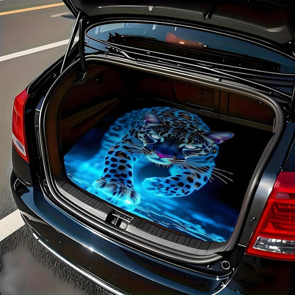 Universal Car Trunk Mat 29" x 39",Purple Colorful Flowers All Weather Trunk Protection Cargo Liner, Durable Cargo Mat Rear Trunk Liner,Stylish Vehicle Interior Accessories Suitable for Most Car Models