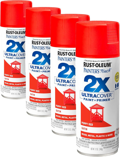 Rust-Oleum 334029 Painter's Touch 2X Ultra Cover Spray Paint, 12 oz, Gloss Clear - Colors B