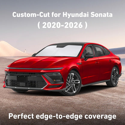 EcoNour Car Windshield Sun Shade | 2025 Upgraded Innovative No-Light-Pass Technology for Maximum Coverage | Foldable Sun Shade Keeps Your Vehicle Cool | Must-Have Car Accessories | Small (59" x 29") - Colors G