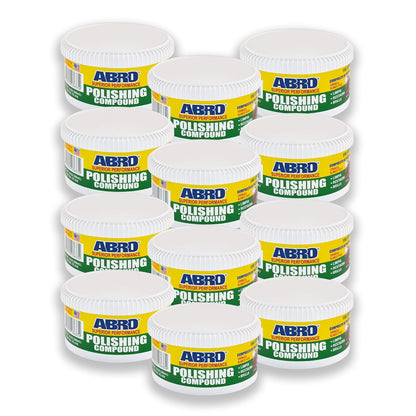 ABRO Polishing Compound 10 oz — Fine Cut Car Polish & Scratch Remover for Vehicles, Oxidized Paint, Swirl Marks, Scuffs, Dull Finish, Buffing & High-Gloss Auto Detailing