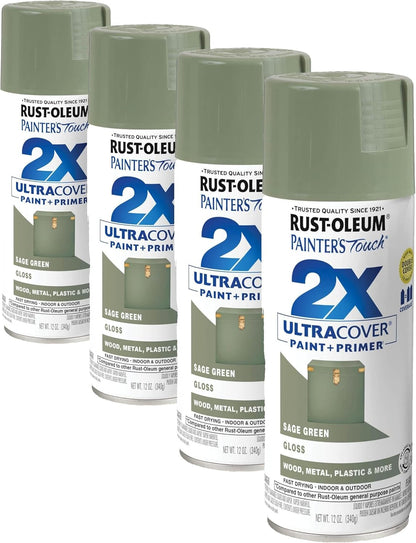 Rust-Oleum 334029 Painter's Touch 2X Ultra Cover Spray Paint, 12 oz, Gloss Clear - Colors A
