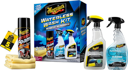 Meguiar's Ultimate Waterless Wash & Wax, Scratch-Free Waterless Car Cleaning Spray That Makes Detailing Quick and Easy, 2-in-1 Cleaner and Protection to Help Your Ride Shine, 26 Oz