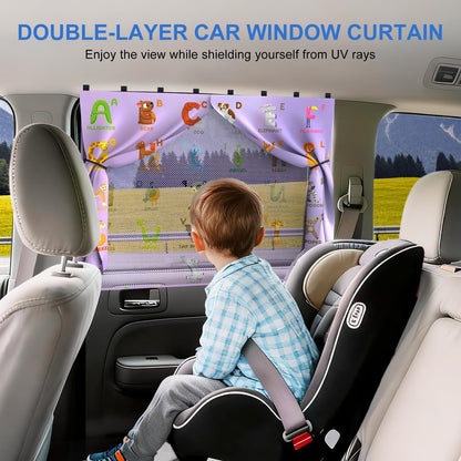 Car Window Shades, [Upgraded] 8 Strong Magnets Magnetic Side Window Sun Shade [2 Pack] - Dual Layer UV Ray Protection Car Sunshade for Baby, Kids & Pets - Universal Fit for SUV, Sedan & Trucks