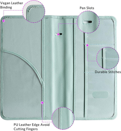 CoBak Car Registration and Insurance Holder - Vehicle Glove Box Car Organizer,Auto Truck Comparment Accessories Case with Magnetic Closure for Driver License,Cards - Colors B