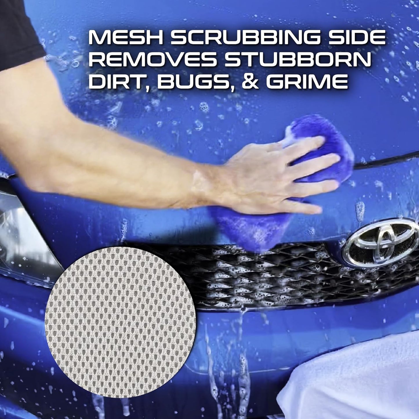 Formula 1 Super Car Wash Mitt – Synthetic Lambs Wool Wash Mitt Auto Detailing Supplies – Large Car Duster for Wet & Dry Applications – Super Absorbent Exterior Care Products