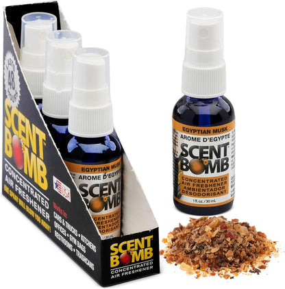 Scent Bomb Air Freshener Spray, Long-Lasting Odor Eliminator - Effective Deodorizer for Home & Car, Fresh Room Spray for Kitchen, Bathroom & Smell Neutralizer - 1 oz Pack of 4, Black Cherry Scent