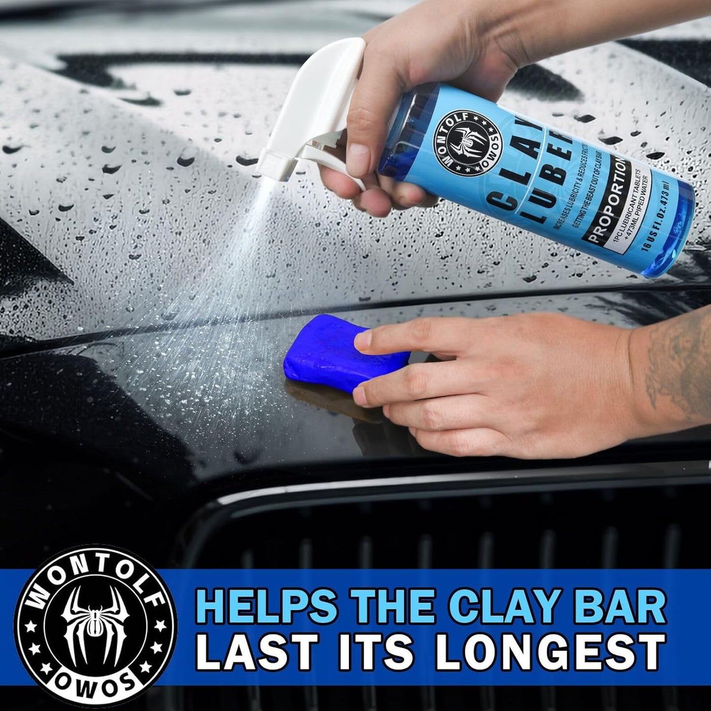 Wontolf 10 Pack Clay Bars Auto Detailing Premium Grade Magic Clay Bar Kit Car Detailing Kit with Washing and Adsorption Capacity for Car Detailing Car Wash Clean