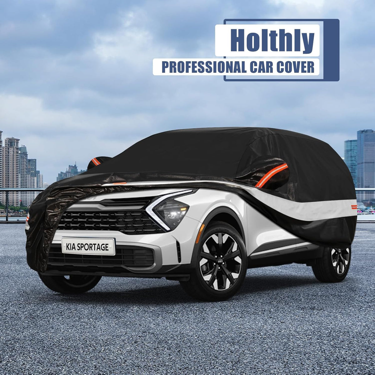 10 Layers Car Cover Custom Fit for Mercedes Benz C Class C250 C300 C43 C63 (1993-2026), Waterproof All Weather for Automobiles, Outdoor Full Cover Sun Dust Rain Protection with Cotton. Black - Colors C
