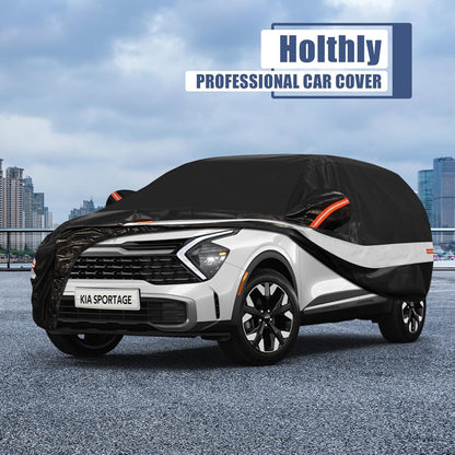 10 Layers Car Cover Custom Fit for Mercedes Benz C Class C250 C300 C43 C63 (1993-2026), Waterproof All Weather for Automobiles, Outdoor Full Cover Sun Dust Rain Protection with Cotton. Black - Colors C