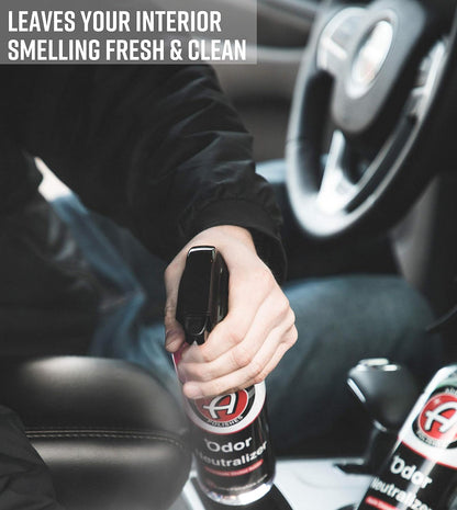 Adam's Polishes Odor Neutralizer (Fresh Scent, 16oz) - Car Air Freshener Spray That Eliminates Harmful Odors from Car Interior Accessories, Leather, Carpet, Upholstery & Pet Odors