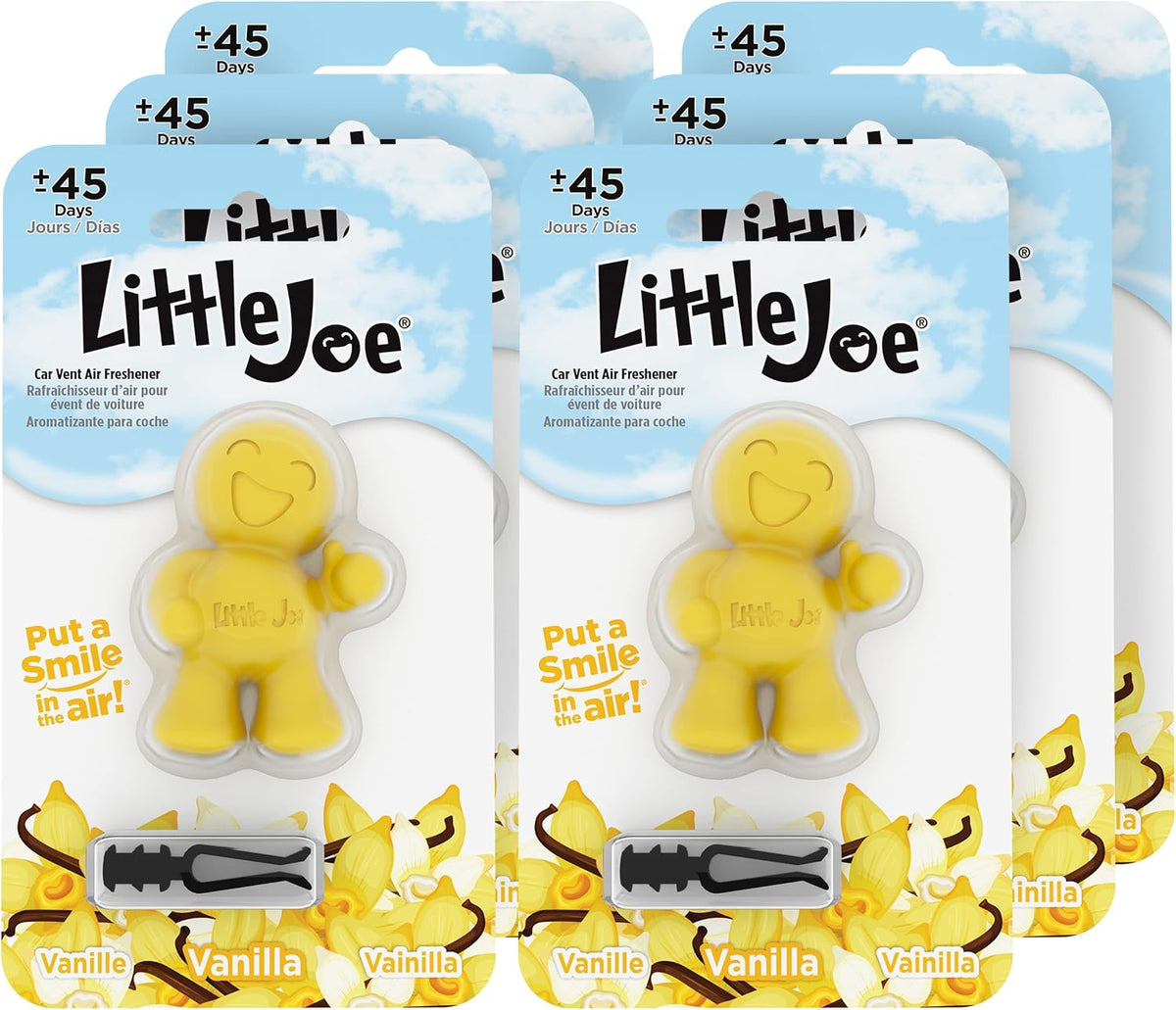 Little Joe 96401 New Car Scent Car Air Freshener Vent Clip, Fights Odors for up to 45 Days, Long-Lasting Freshness, Cute Car Odor Eliminator, Pack of 1