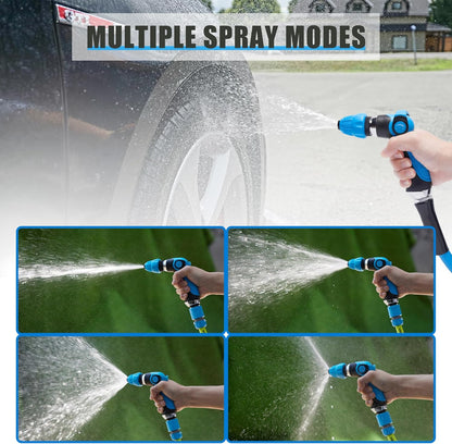 Blue Car Wash Foam Gun Sprayer Kit with Sponge & Towel, Snow Foam Blaster for Car & Garden Cleaning