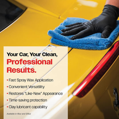 Malco Showroom Shine Spray Car Wax and Instant Detailer - Best Car Wax Spray for Professional Finish/Easy to Use Instant Detailer/Cleans and Waxes Painted Surfaces, Metal and Glass (110401)