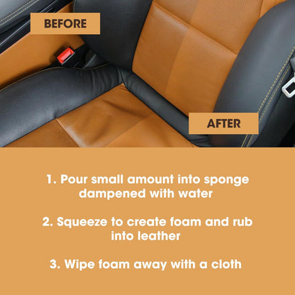 Furniture Clinic Leather Cleaning Wipes | 80 Count | 4-in-1 Clean, Nourish, Condition, & Restore Leather & Vinyl Furniture, Handbags, Jackets, Car Seats, Interiors & More | Residue & Streak-Free