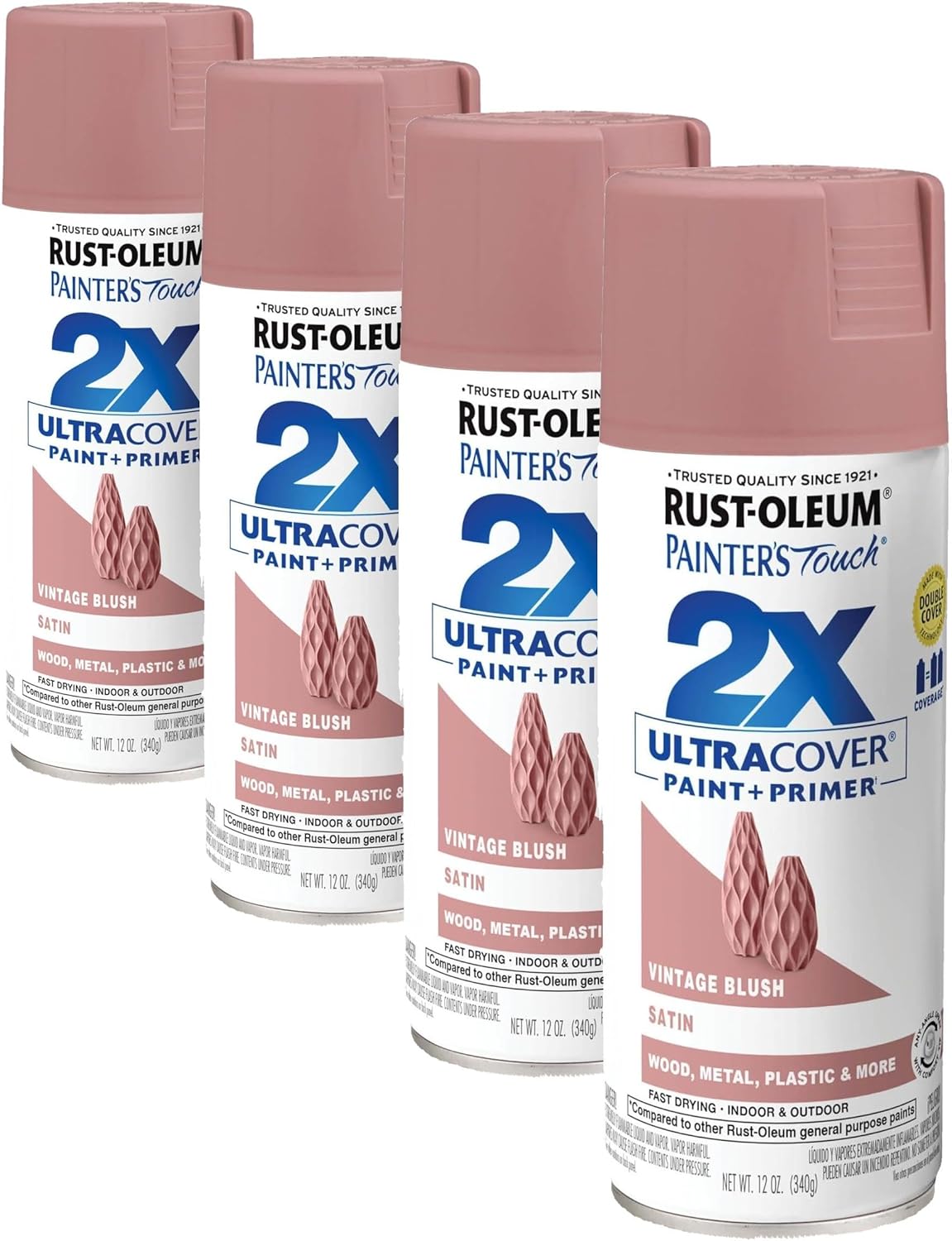 Rust-Oleum 334029 Painter's Touch 2X Ultra Cover Spray Paint, 12 oz, Gloss Clear - Colors D