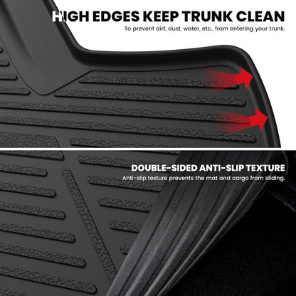 LASFIT Floor Mats for Honda CR-V 2026 2025 2024 2023 (Gasoline & Hybrid & e:FCEV), All Weather TPE Custom Fit Anti-Slip Pet Friendly Car Liners, 1st & 2nd Row Black