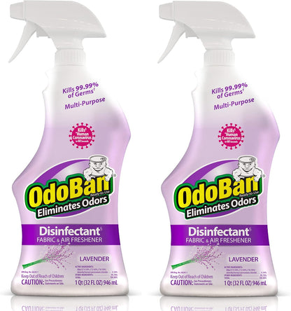 OdoBan Ready-to-Use Disinfectant and Odor Eliminator, 32 Ounce Spray Bottle, Original Eucalyptus Scent