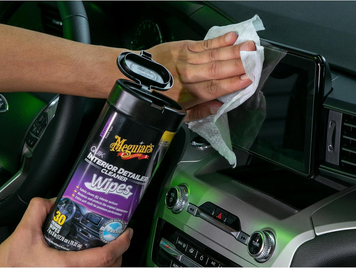 Meguiar's Quik Interior Detailer Cleaner, Quick Detailer Spray Cleans And Refresh Car Interiors, Use On Plastics, Leather & Rubber, Dashboards, Trim In Cars, Trucks & Suvs - 24 Oz Spray Bottle